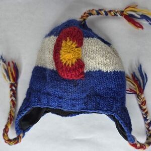 Colorful Knit Earflap Hat
